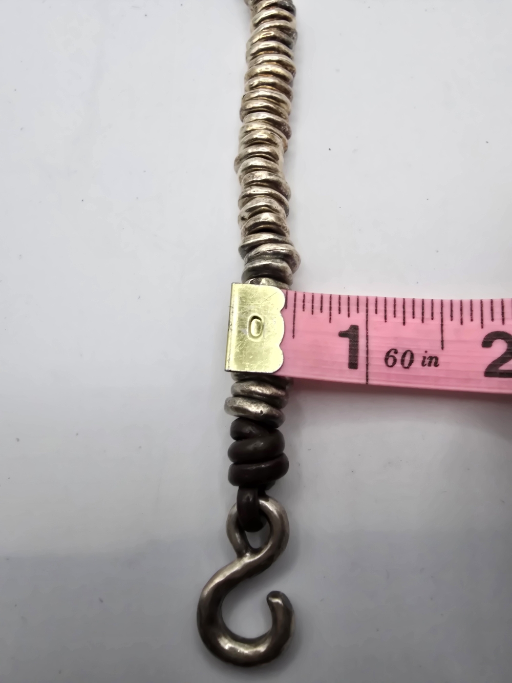UNO de 50 Silver Bead and Brown Leather Bracelet - Picture 6 of 7